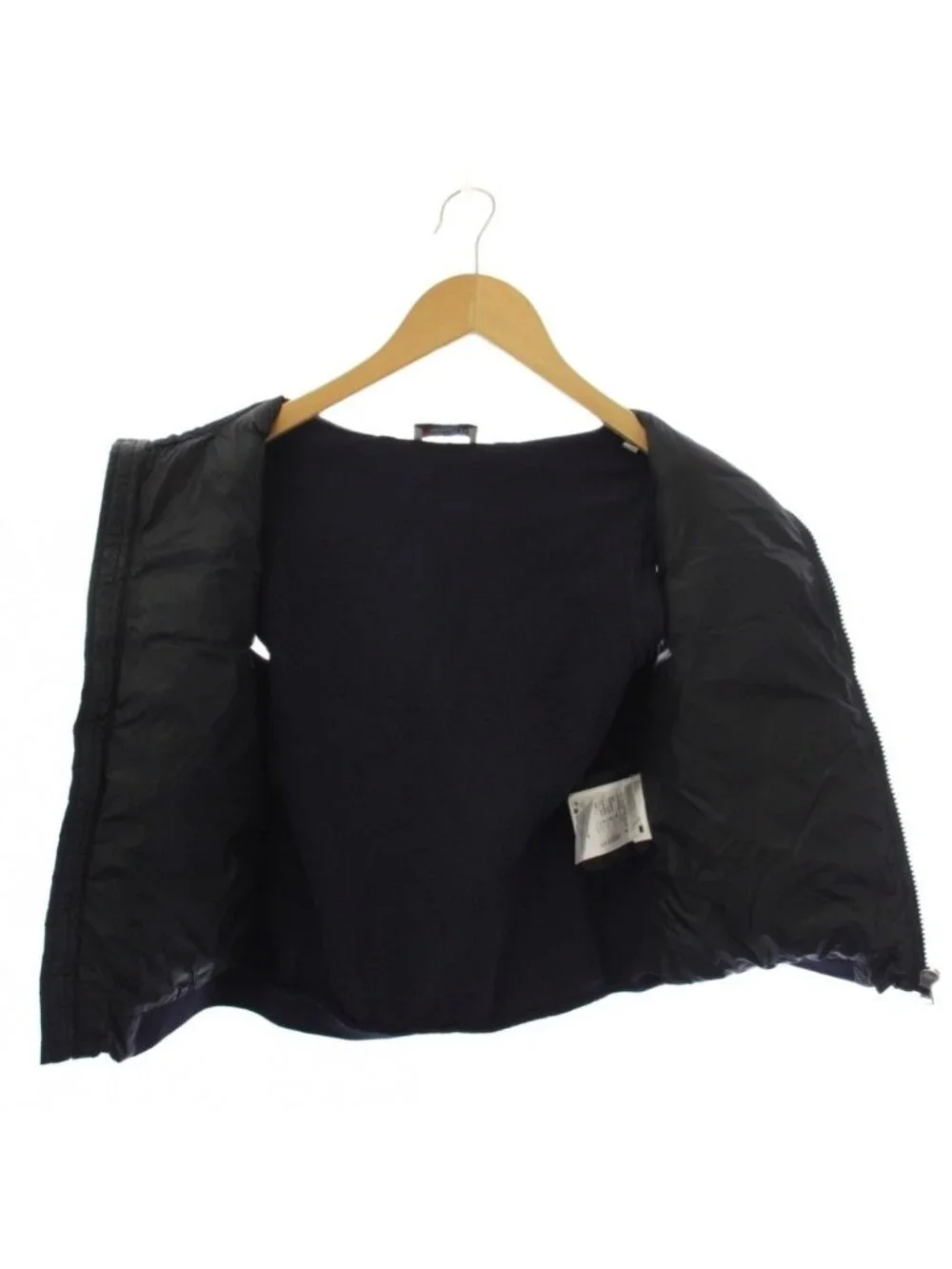 Moncler Down Vest Zip Up Hood 10 Navy